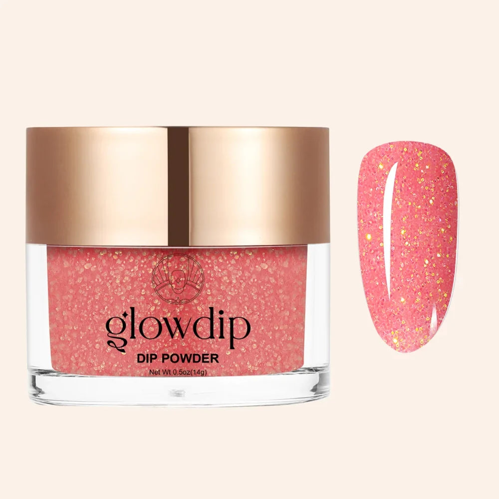 Poudre de Trempage Rose Bonbon Pailleté
