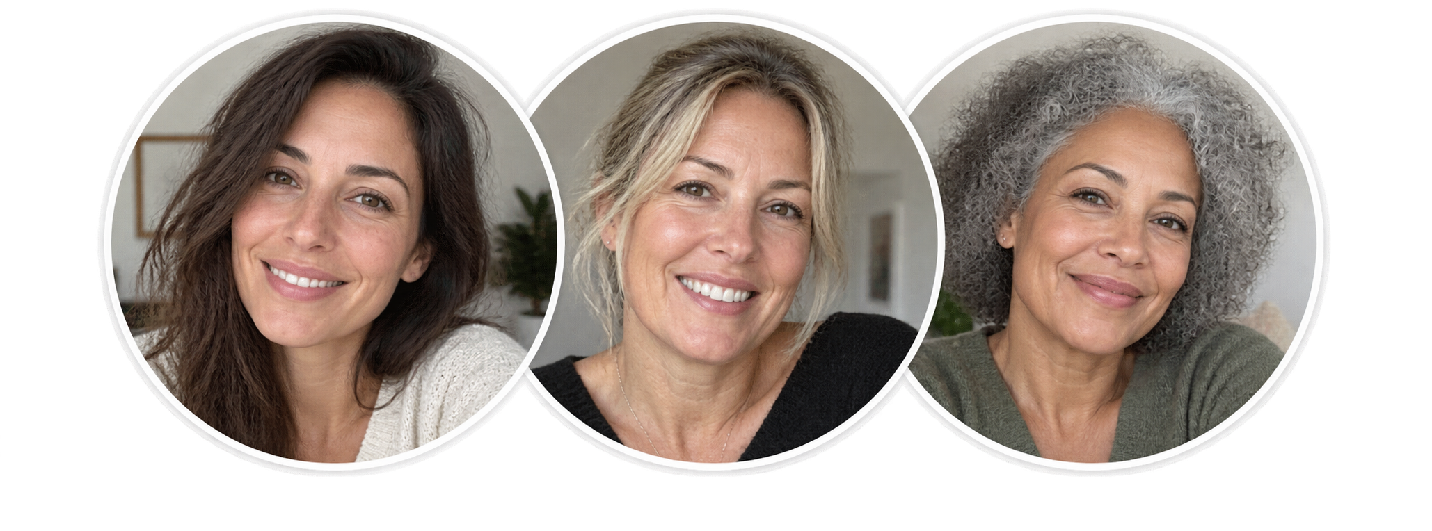 Trois clientes BOMÉ souriantes
